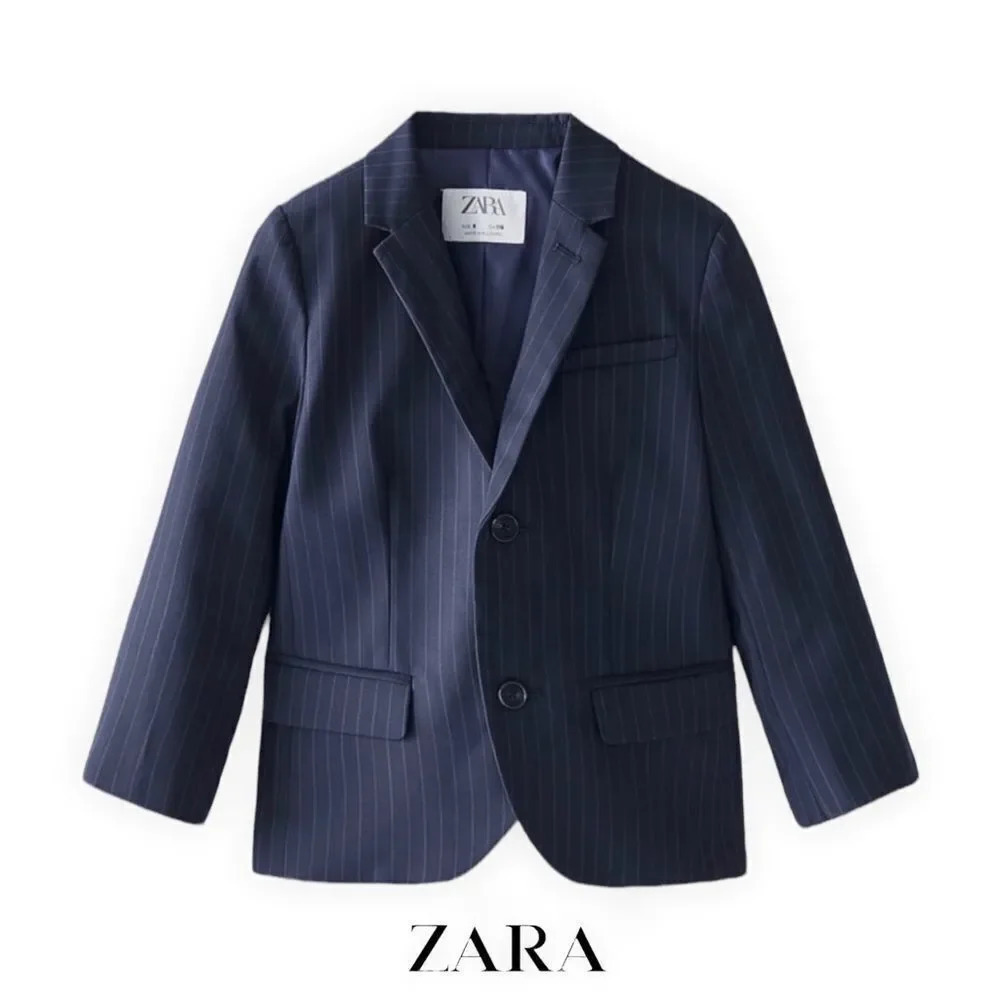 ZARA Kids | Navy Blue | SUIT JACKET WITH LINES